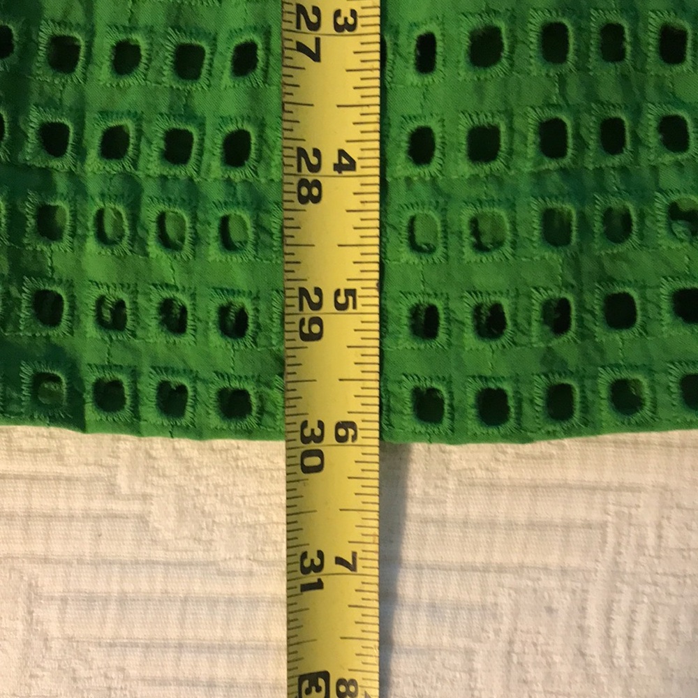 Kate Spade X Target Green Eyelet Midi Skirt Elastic Waist Size XXS - Picture 11 of 11